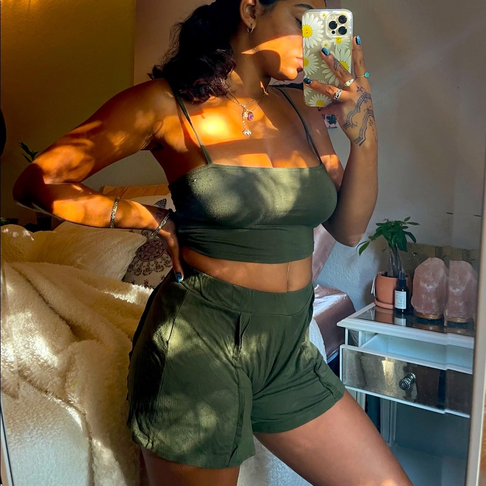 Olive Green 2 Piece